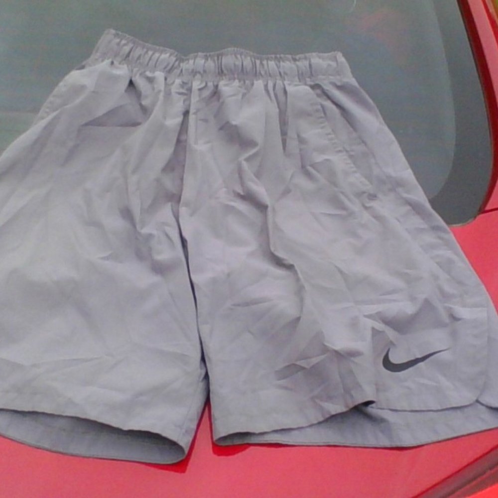 Nike Dri Fit Shorts Grey Size Medium